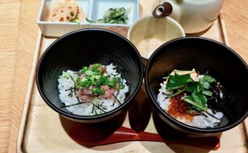 Dashi Chazuke En: Comfort Food Before A Flight at Narita Half and half ochazuke