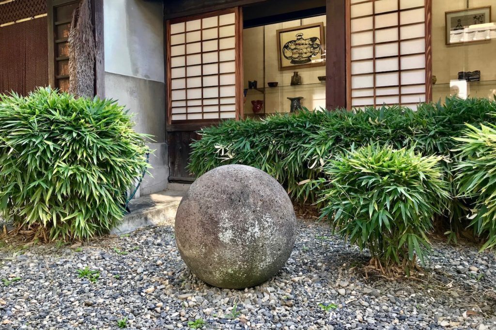 Stone in the courtyard