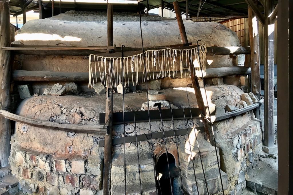 One of the few remaining noborigama climbing kilns in Kyoto. A potter's dream. 