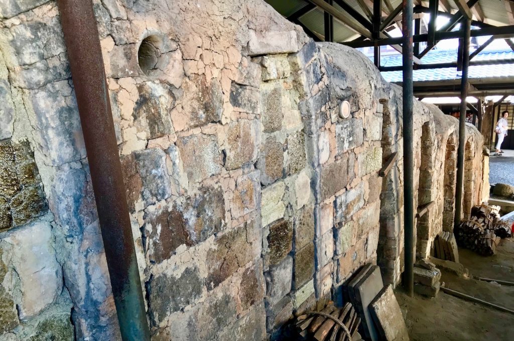 One of the few remaining noborigama climbing kilns in Kyoto. A potter's dream. 