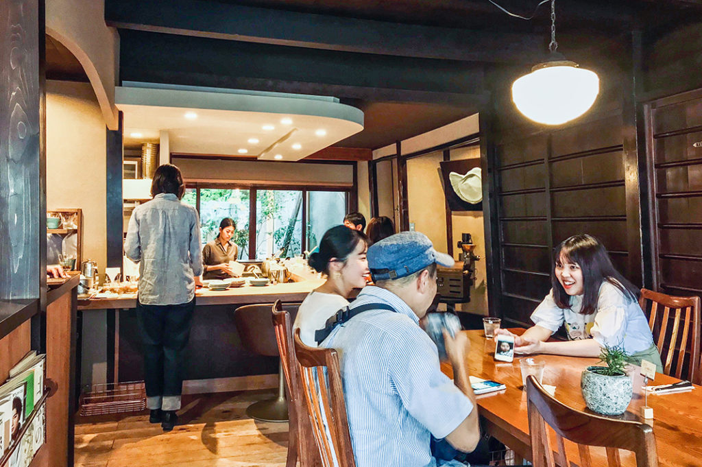 Inside Ichikawaya Coffee, Kyoto