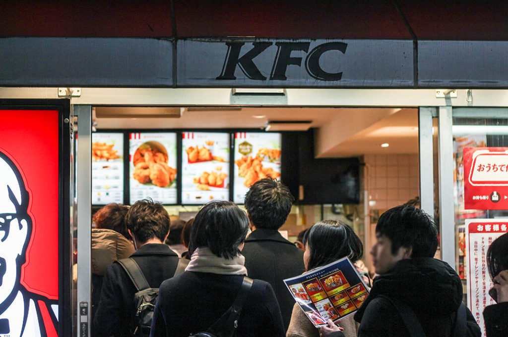 KFC for Christmas in Japan