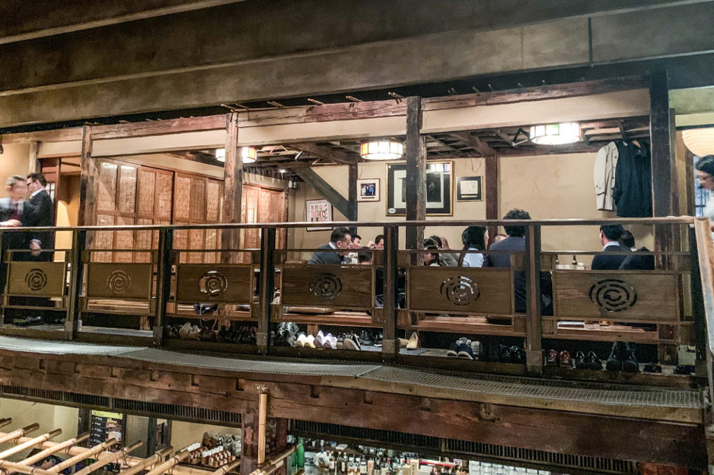 Inside Gonpachi (aka the Kill Bill restaurant) in Nishi Azabu