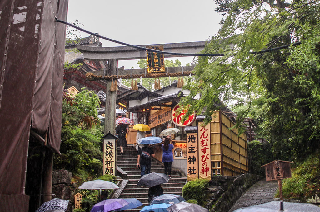 The path to Jishu-jinja at Kiyomizudera temple