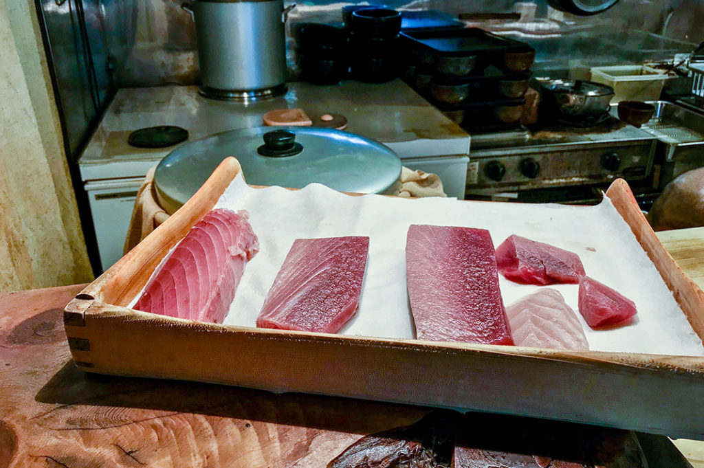 Slabs of maguro