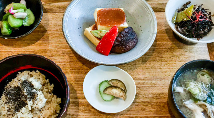 Healthy Vegan Lunches at Brown Rice Canteen in Omotesando