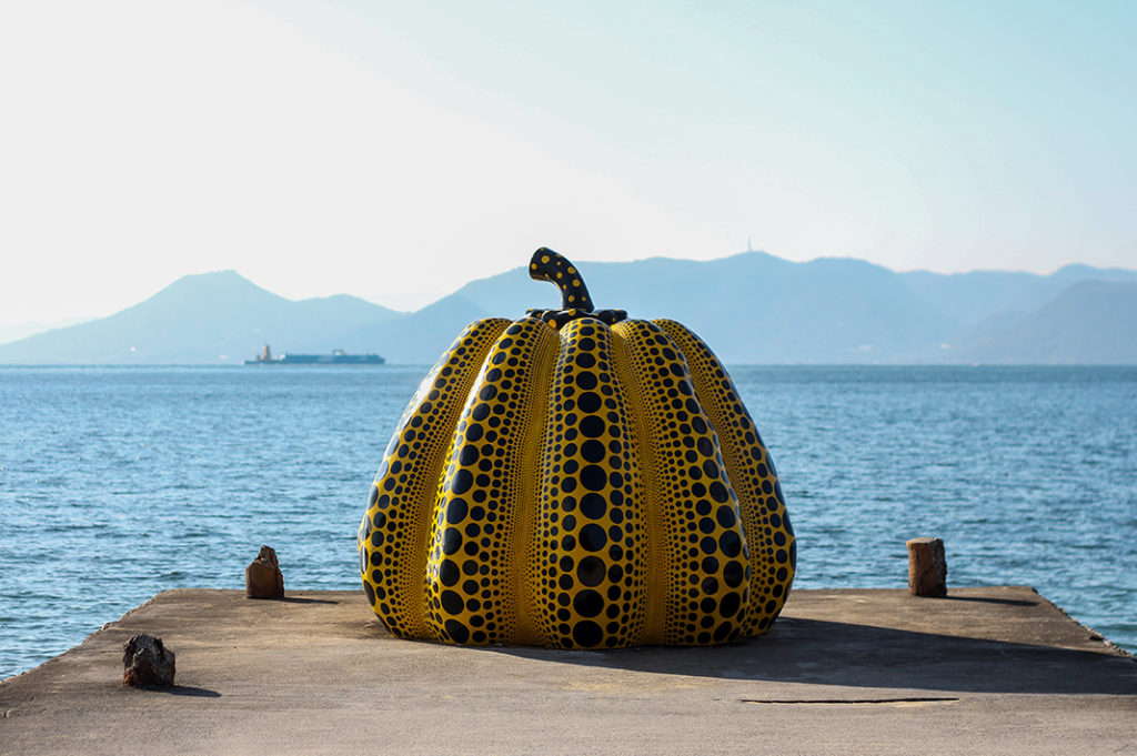 Yellow pumpkin by Yayoi Kusama