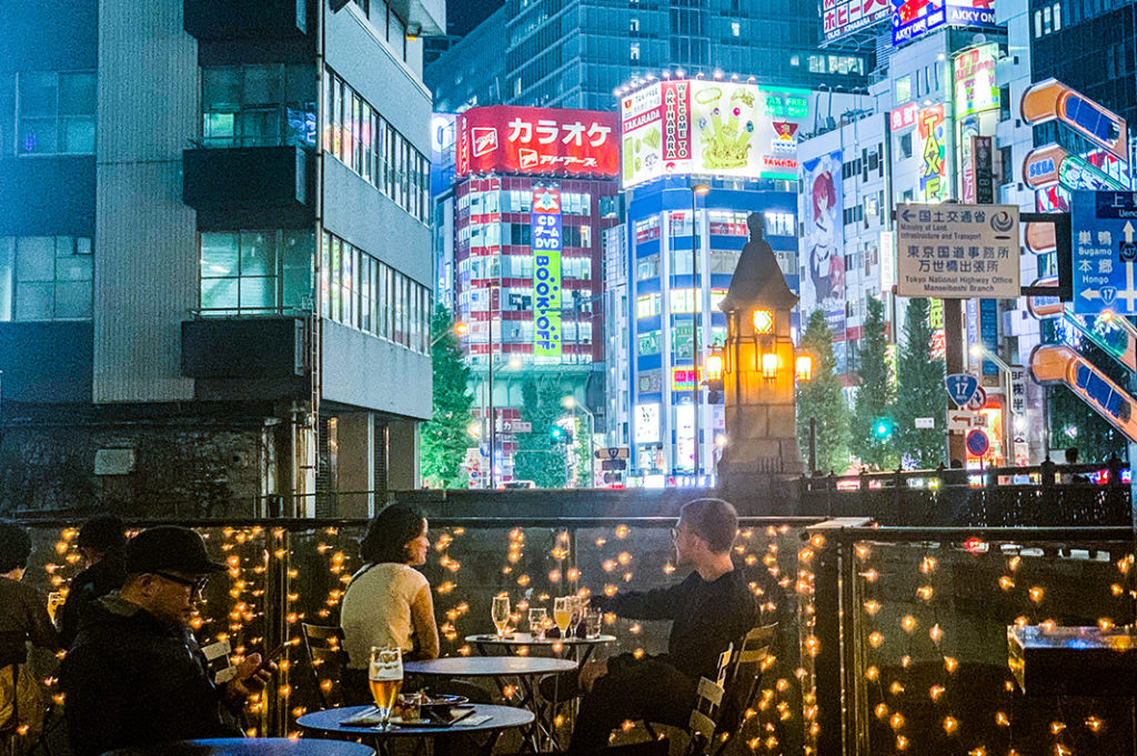 Delicious Japanese craft beer at Hitachino Brewing Lab, one of the best bars in Akihabara. 