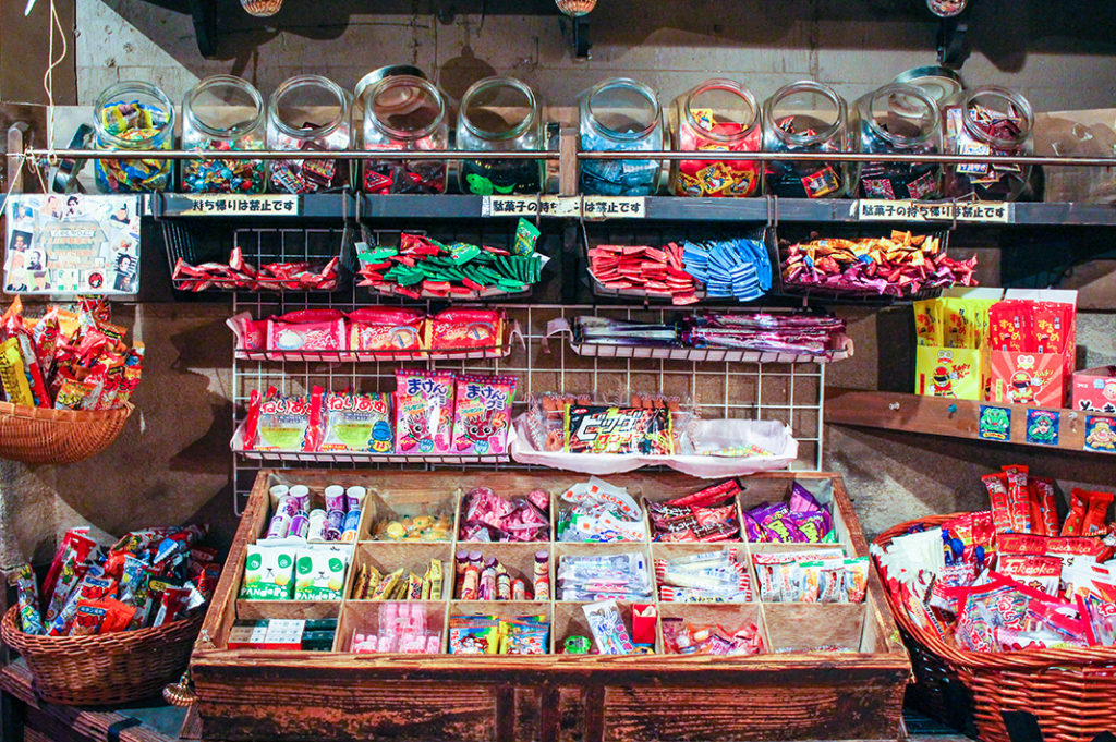 All you can eat candy at Tokyo's dagashi bars. 