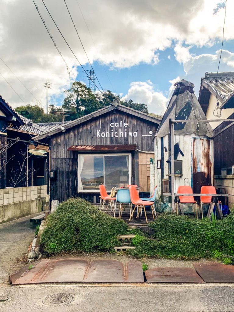 Food on Naoshima is varied and delicious! Like at Konnichiwa Cafe in Honmura