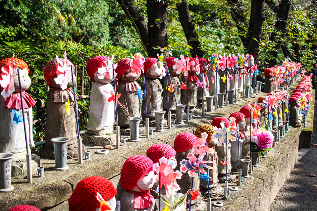 1,000 Jizo at Zojoji Temple, one of the most fascinating temples in Tokyo