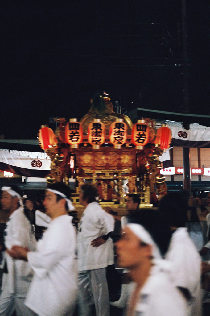 A 'Mikoshi' - a portable shrine in which a Kami (honoured spirit/local deity) is transported.