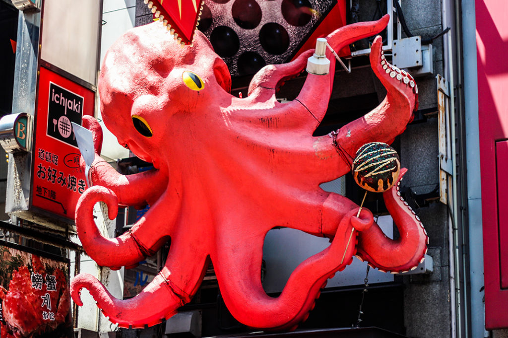 Dining in Dotonbori, Osaka