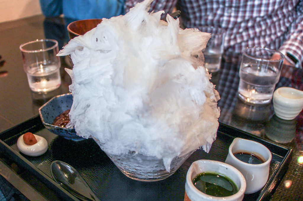 Natural ice kakigori in Nagatoro