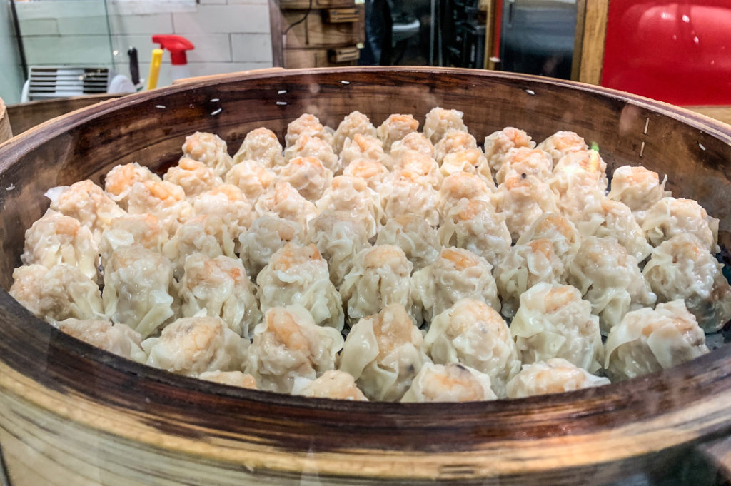 Dumplings at Tokyu Food Show Depachika at Shibuya Station