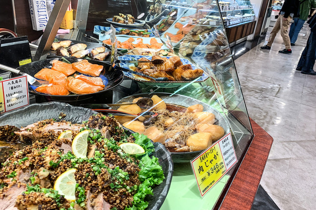 Prepared meals at Tokyu Food Show Depachika at Shibuya Station