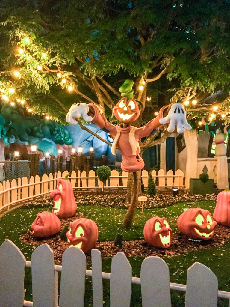 Decorations during Halloween at Tokyo Disneyland