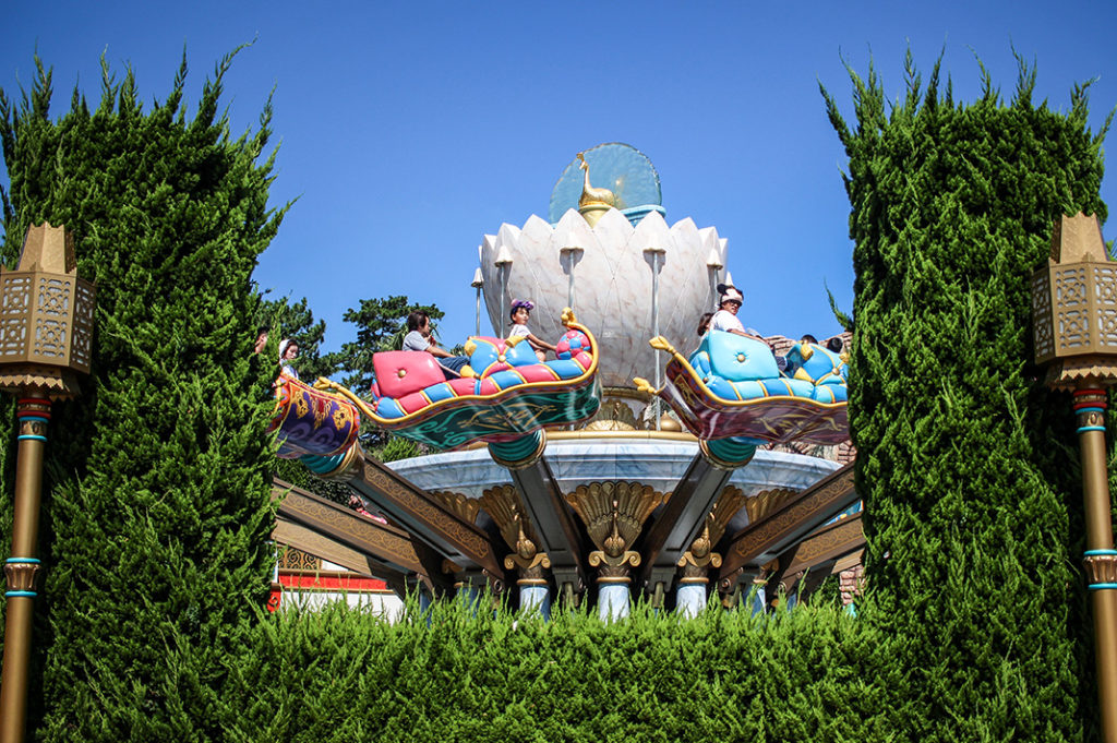 From Disney's Aladdin: Jasmine's Flying Carpets in Arabian Coast 