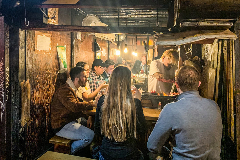 Izakaya in Omoide Yokocho, one of our favourite Tokyo Yokocho 