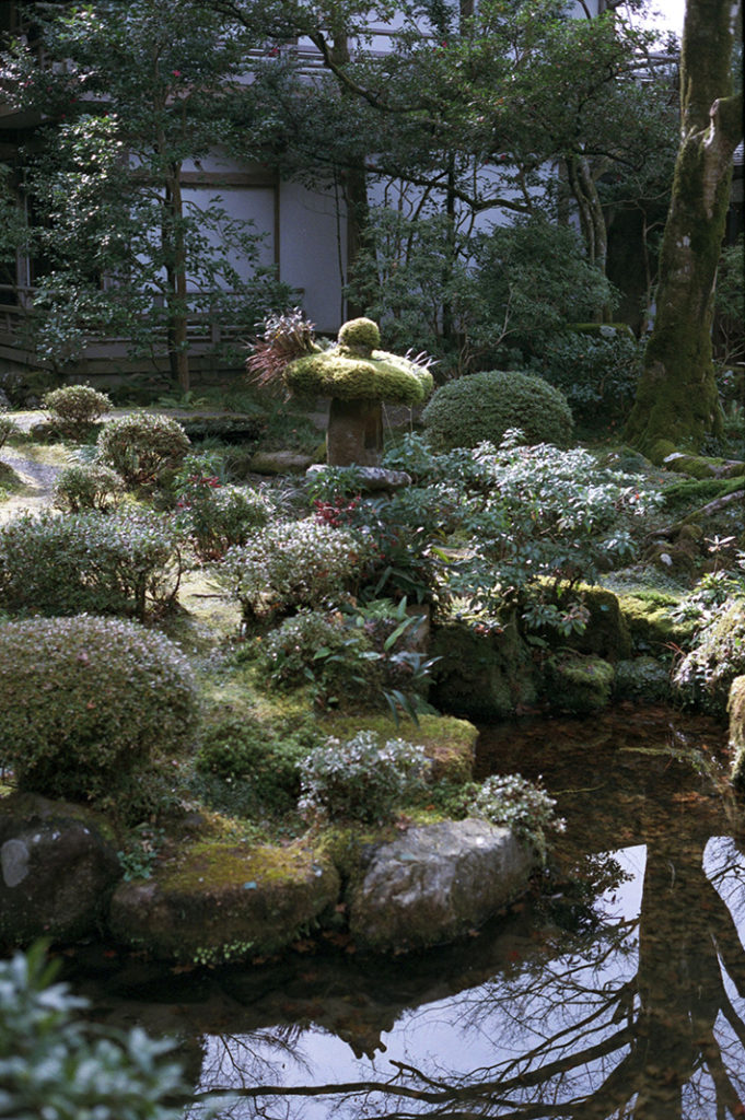 Moss gardens, maple trees and reflecting pools make the perfect location for some quiet contemplation. Ohara village, Kyoto.