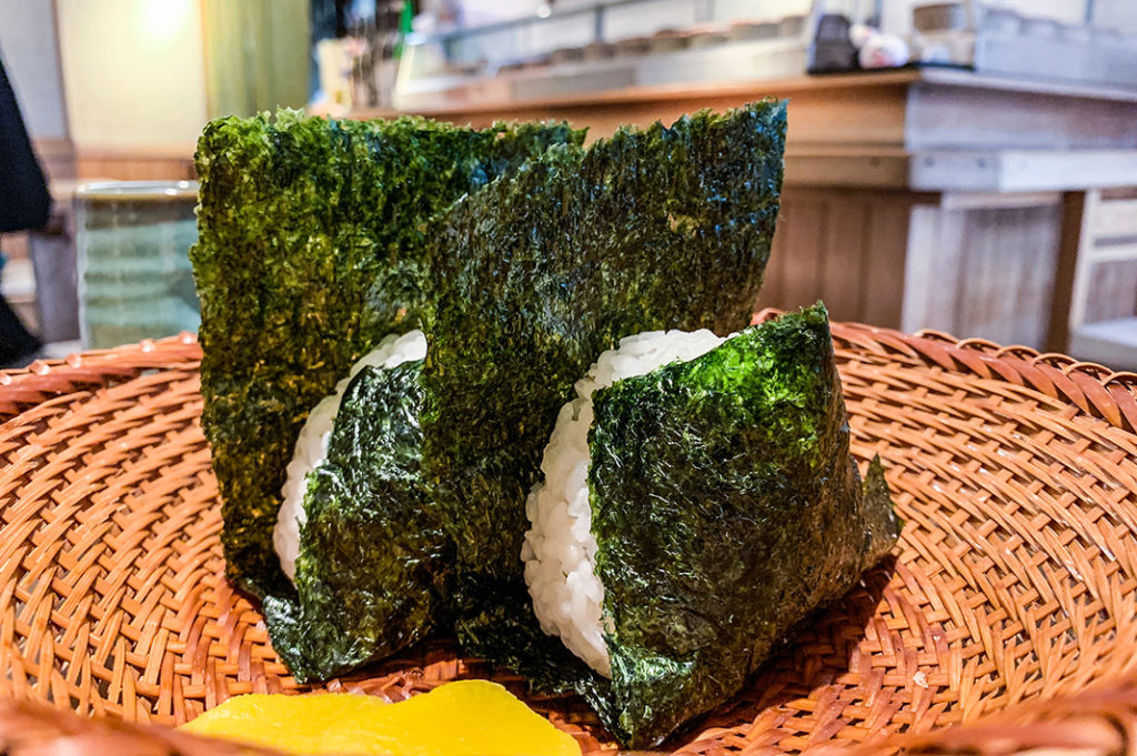 Onigiri: one of the many foods available at convenience stores. Also head to Japanese bakeries for some more familiar treats. 