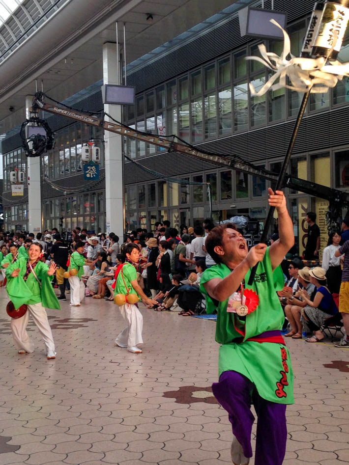 The amazing energy of the Yosakoi festival in Kochi. 