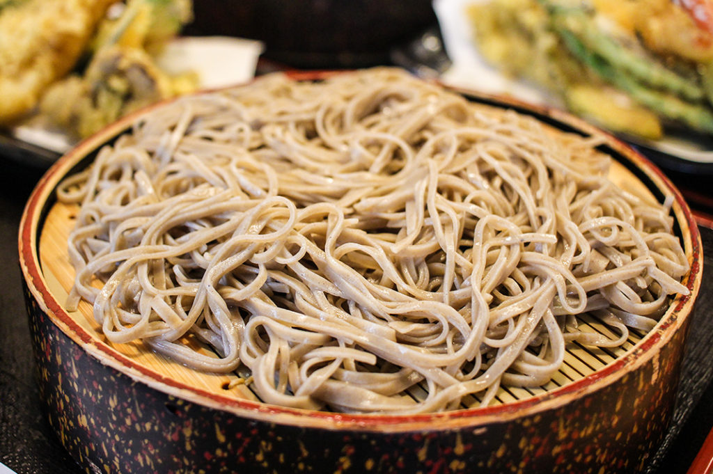 Delicious soba noodles 