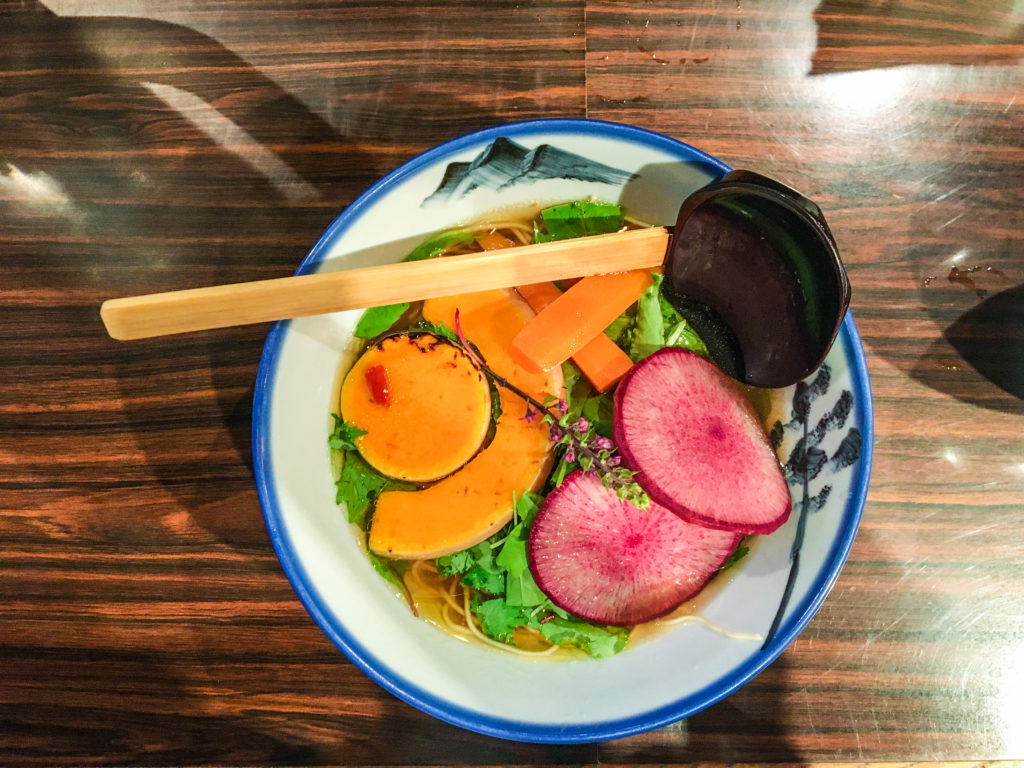 Vegan ramen at Afuri