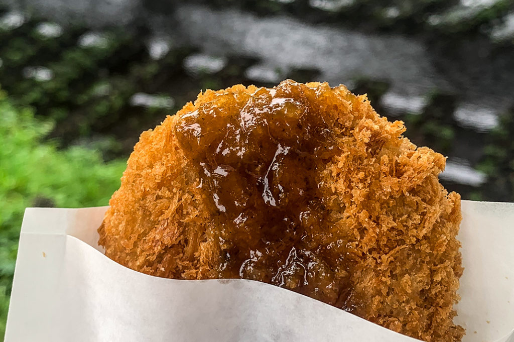 Wasabi flavoured croquette