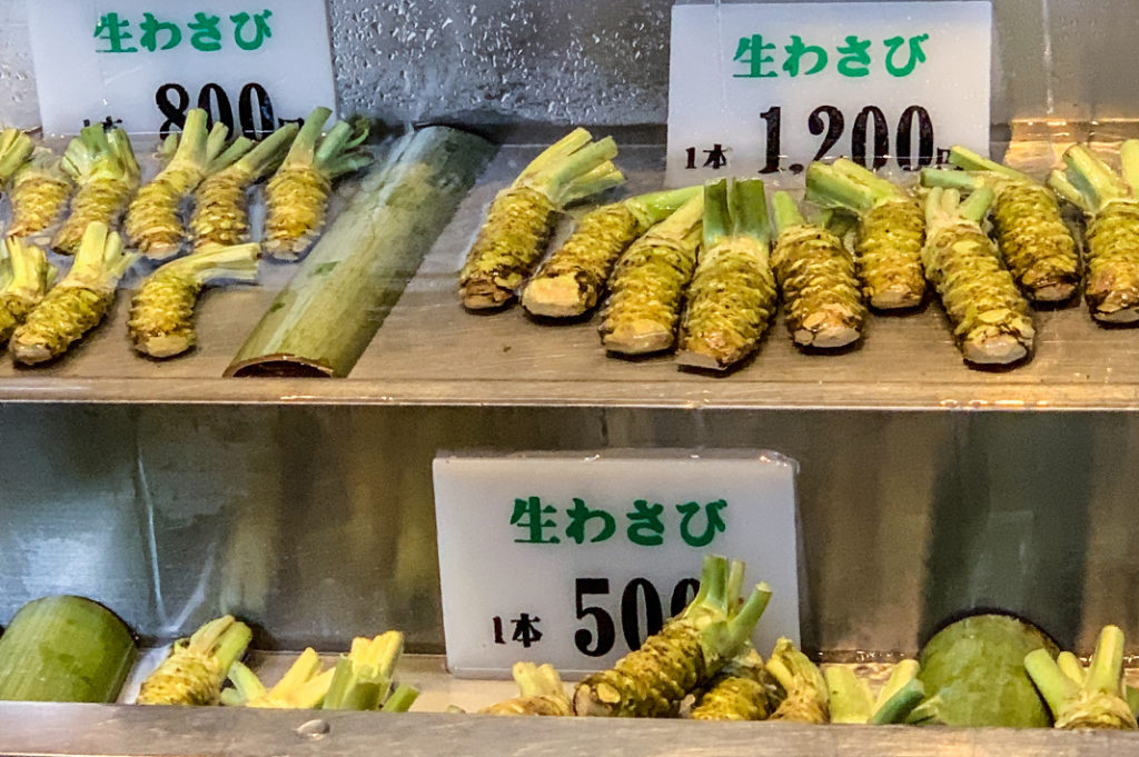 Fresh wasabi at Daio Wasabi Farm 