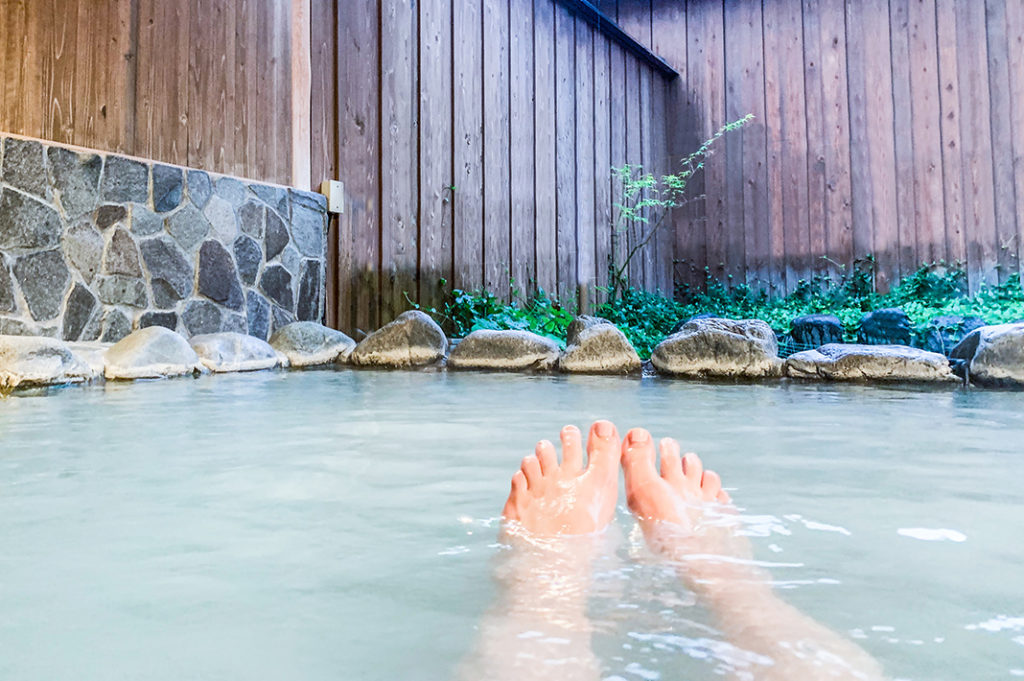 Things to do in Nozawa Onsen: enjoy a hot spring