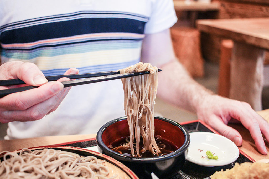 Lunch at Sobadokoro Daimon in Nozawa Onsen