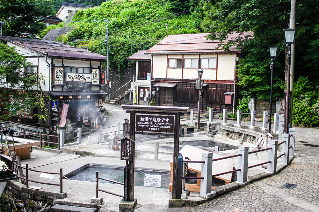 Things to do in Nozawa Onsen: visit Ogama, the open air communal kitchen