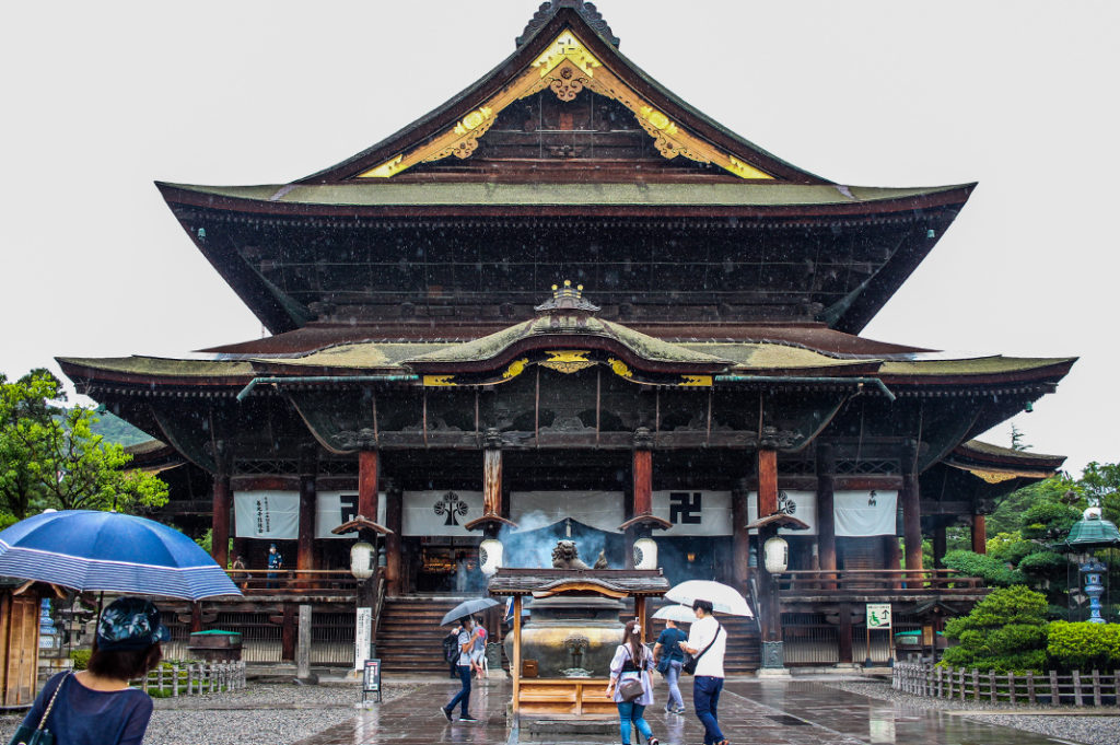 The Hondo (main hall) of Zenkoji Temple in Nagano city