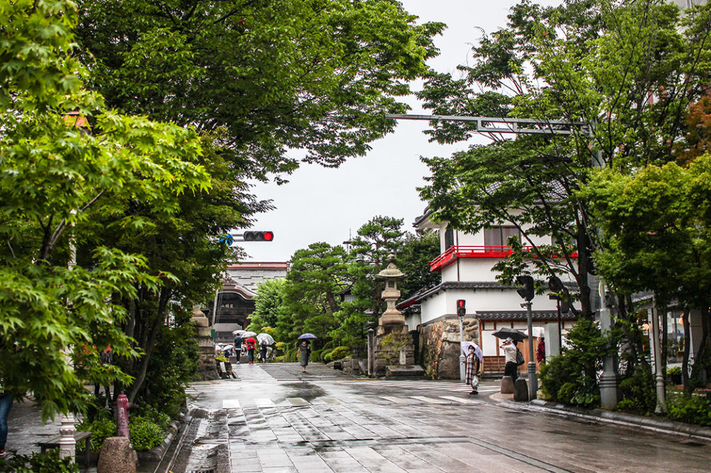 Approaching Zenkoji Temple in Nagano city