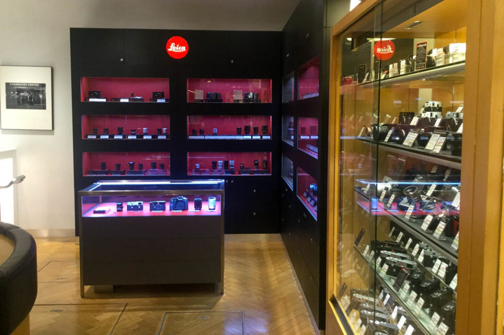 The Leica showroom at Map Camera. 