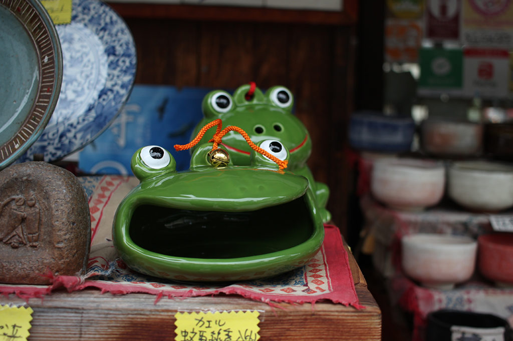 Plenty of frog trinkets on Nawate Street