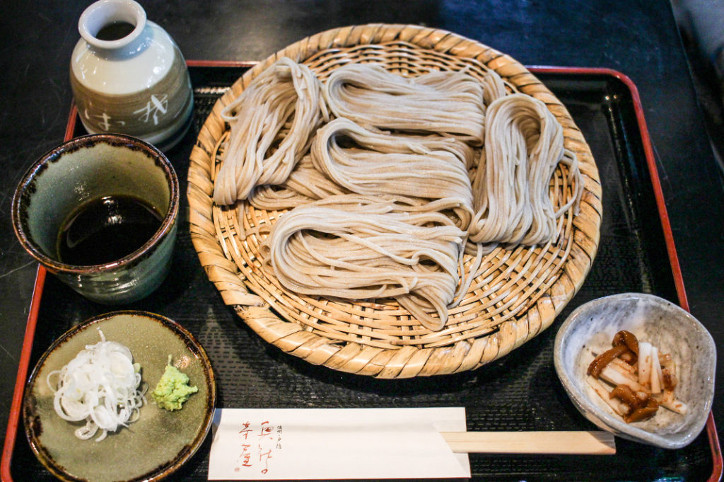 Togakushi soba at Soba Sho Okushanochaya. 