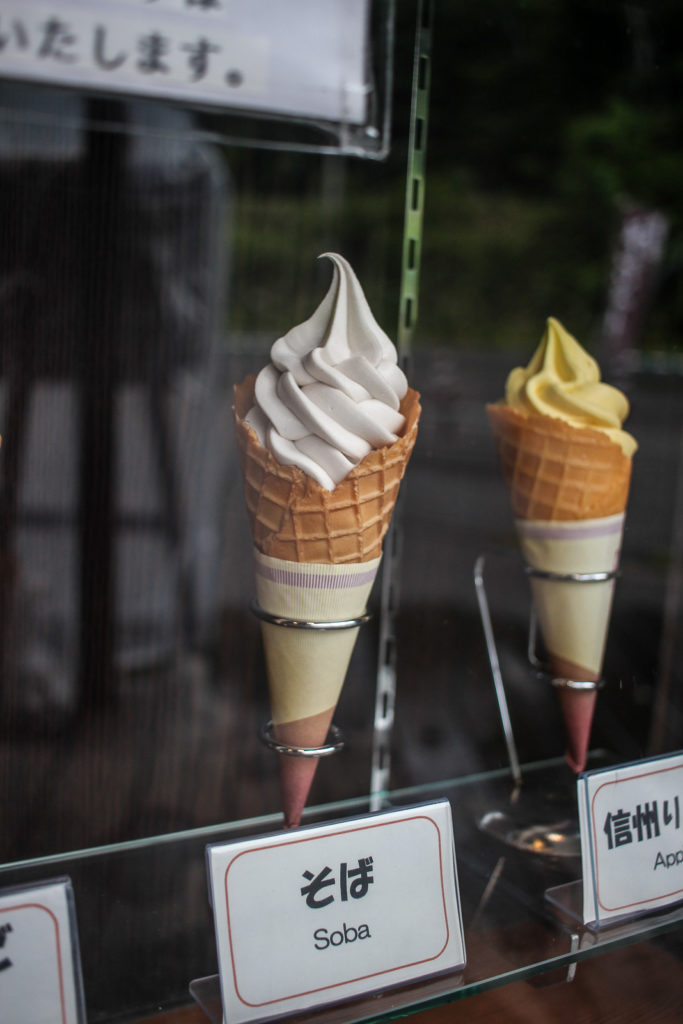 Soba ice cream