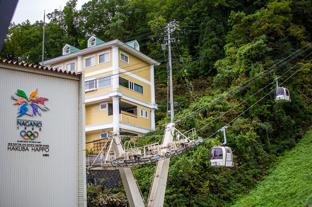 The Happo eki gondola station