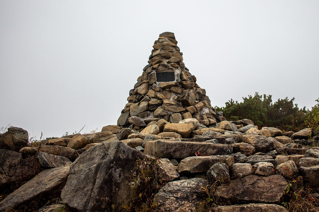 Cairns along the path