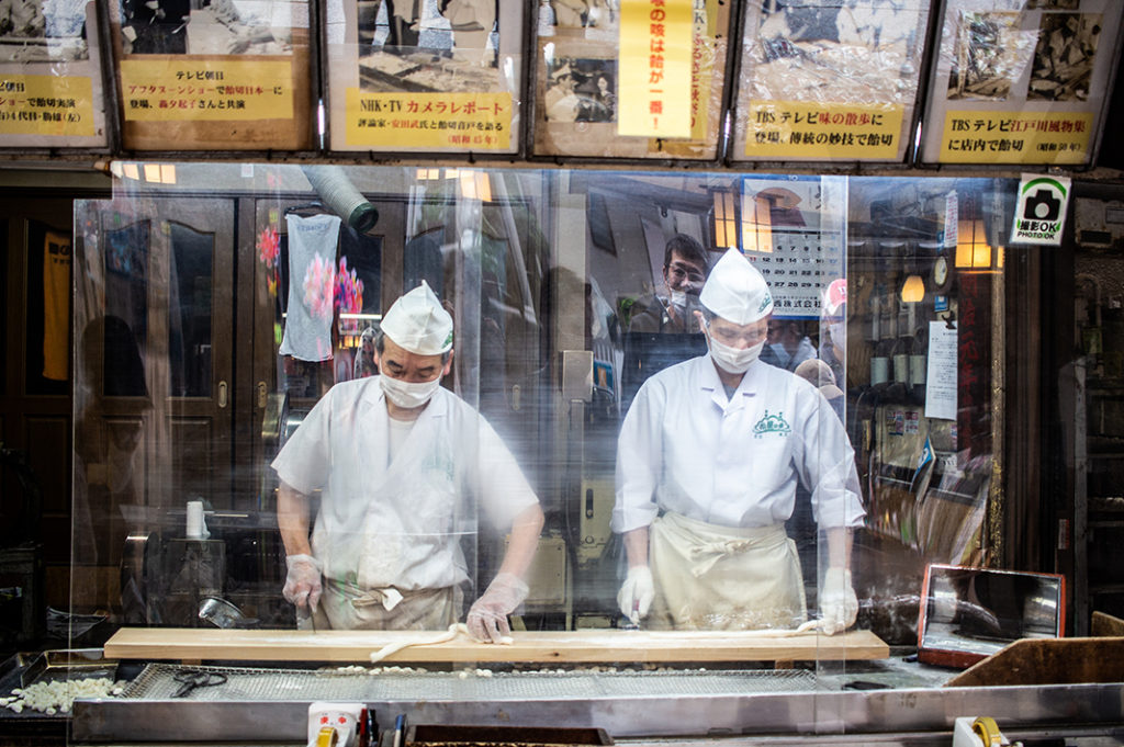 Matsuya no ame candy makers along Shibamata's shopping street