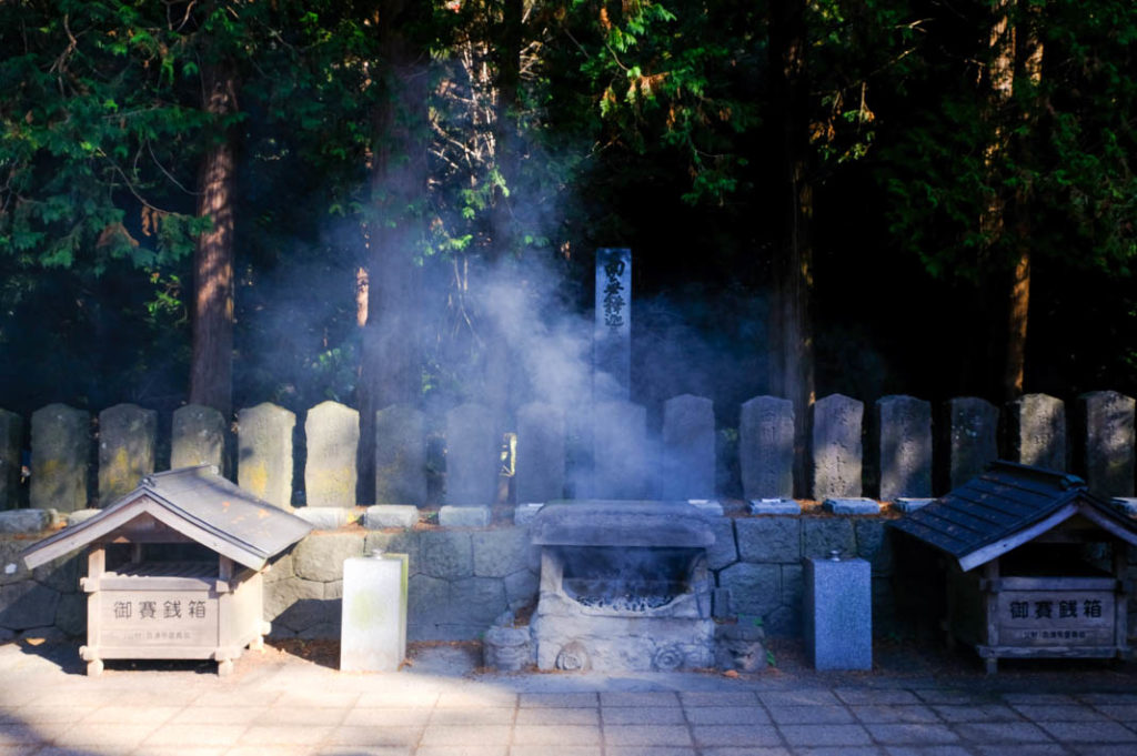 The graves of the Byakkotai, who committed seppuku for the Aizu clan in Aizuwakamatsu. 