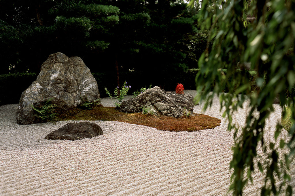 The dry stone garden at Taizo-in.