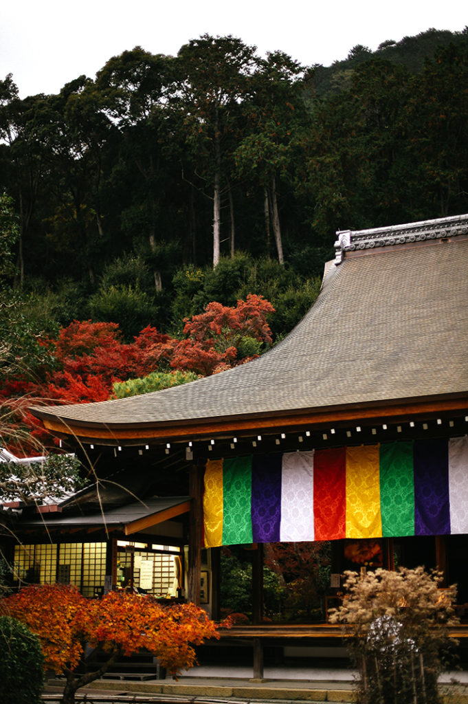 Keywords: Arashiyama, Nison-in, autumn, mountain, Kyoto, Japan.