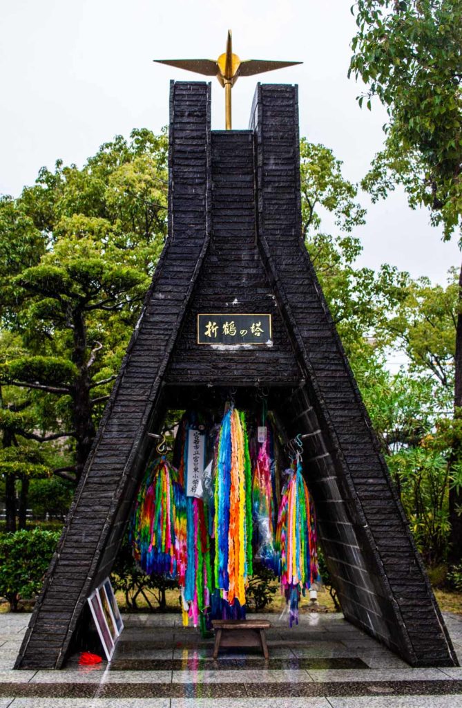 Paper cranes at Nagasaki Peace Park