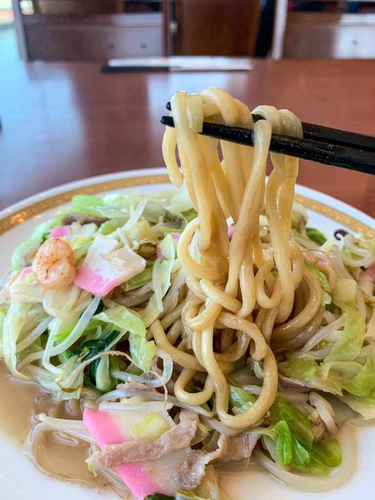 Sara Udon with soft noodles