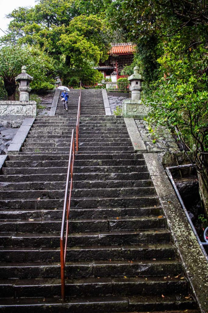 Head up the steps to find more treasures 