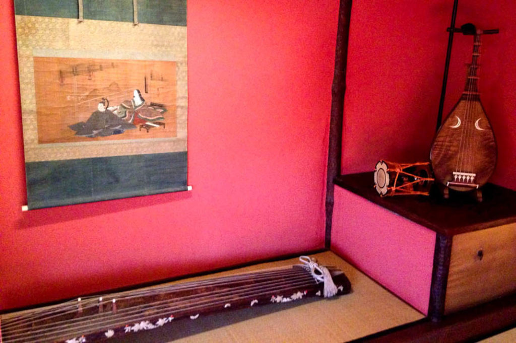 Musical instruments played by geisha at Shima Geisha House