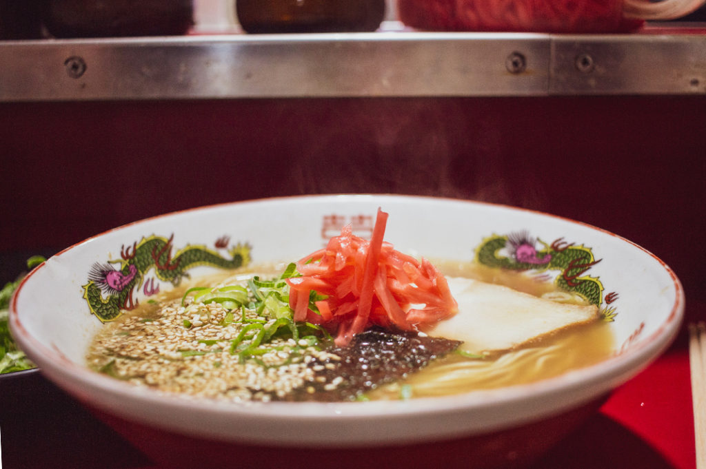 Delicious Hakata ramen, aka tonkotsu ramen